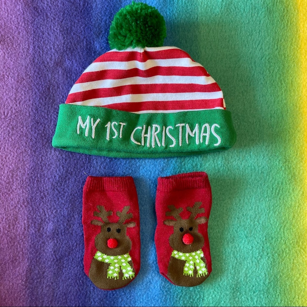 Christmas accessories set for newborn